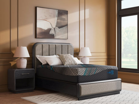 Millennium 2.0 Hybrid 16 Inch Black Queen Mattress - angled view