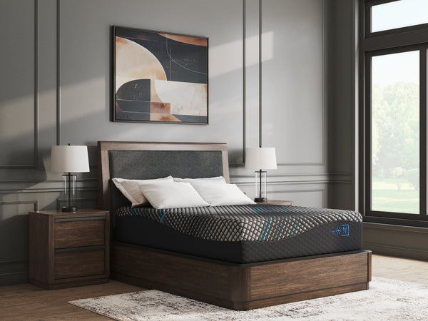 Millennium 2.0 Foam 14-Inch Black Queen Mattress front angle
