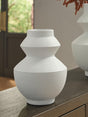 Naveen White Vase front view