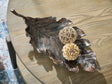Avermund sculpture angled view showing leaf design