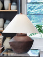 Honsworth Antique Brown Table Lamp front view
