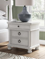 Rowlenstown Antique White Nightstand front view