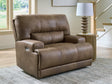 Beckley Place Earth Faux Leather Power Recliner main view