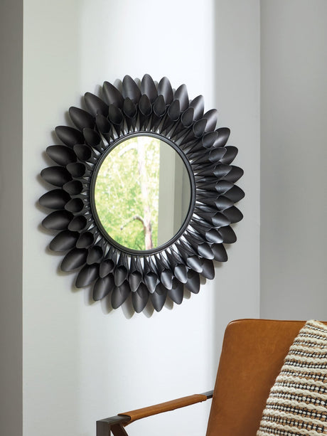 Ryenmour Oil Rubbed Bronze Finish Accent Mirror front view