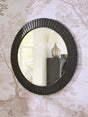 Ozias black accent mirror front view