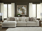 Wylander Wall Art Front View with Tan Brown Gray Abstract Design