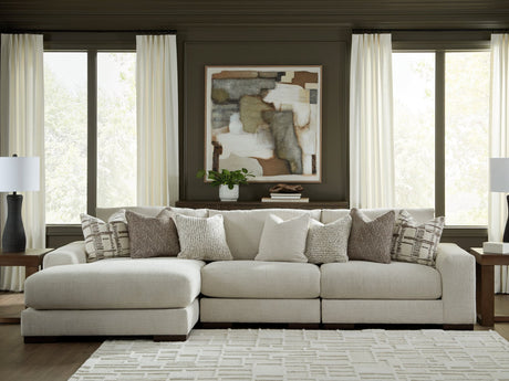 Wylander Wall Art Front View with Tan Brown Gray Abstract Design