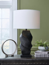 Amillion black table lamp front view