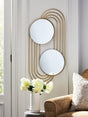 Warrenley Gold Finish Accent Mirror front view
