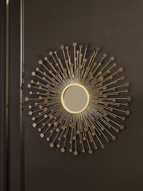 Morwenna Bronze and Gold Finish Accent Mirror front view