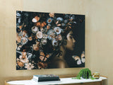 Valfer Orange Black White Wall Art front view