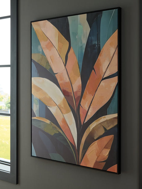 Laurelie multi-color wall art front view