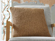 Habenvale tan handwoven accent pillows set of 4, front view