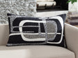 Gavrileigh pillow set of 4 showing embroidered abstract design front view