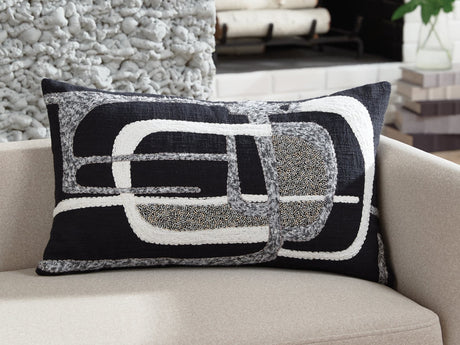 Gavrileigh pillow set of 4 showing embroidered abstract design front view
