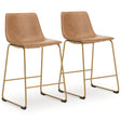 Ciabori Toast Gold Counter Height Barstool front angle