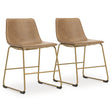 Ciabori Toast Gold Dining Chair front angle