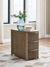Camdill Light Brown Chairside End Table front view