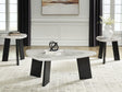 Lilyberg 3-piece occasional table set front angle view