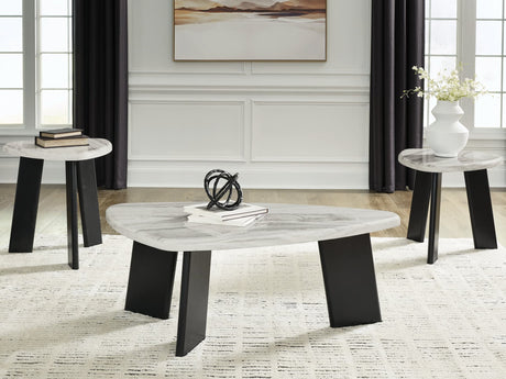 Lilyberg 3-piece occasional table set front angle view