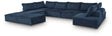 Bales Navy 8-Piece Modular Sectional Sofa main view