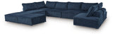 Bales Navy 8-Piece Modular Sectional Sofa main view