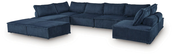 Bales Navy 8-Piece Modular Sectional Sofa main view