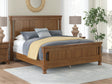 Rowlenstown Brown King Poster Bed, front view