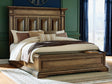 Frantanna Brown King Panel Storage Bed front view