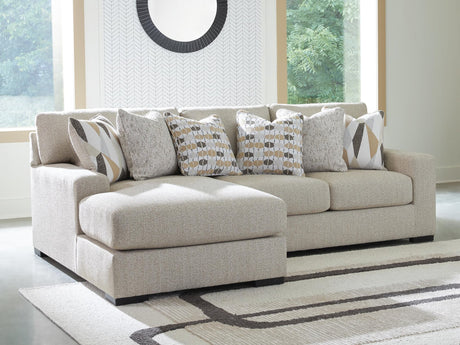 Main view of Laurelgrove Pebble Chenille 2-Piece Sectional Sofa Chaise