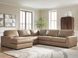 Main view of Veronella Sahara Leather 5-Piece Sectional Sofa with Chaise