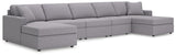 Modmax Granite 5-Piece Double Chaise Sectional sofa front view