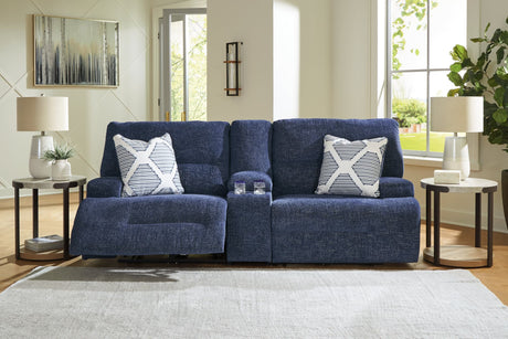 Acklen Place Navy 3-Piece Sectional sofa main view