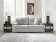 Acklen Place Pewter 2-Piece Power Reclining Sectional Loveseat front view
