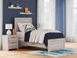 Broachmyn Gray Twin Panel Bed front view