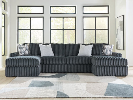 Midnight-Madness Gunmetal sectional sofa main view