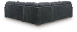 Midnight-Madness Gunmetal 3-Piece Sectional sofa main view frontal