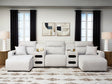 Modmax II Stone 5-Piece Power Reclining Sectional with Chaise and Audio Consoles