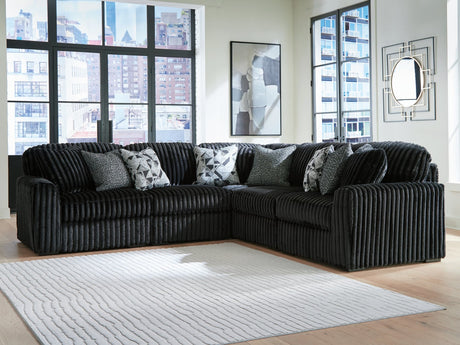 Midnight-Madness Onyx 5-Piece Sectional sofa main view