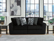 Midnight-Madness Onyx 2-Piece Sectional Sofa main front angle