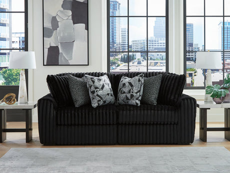 Midnight-Madness Onyx 2-Piece Sectional Sofa main front angle