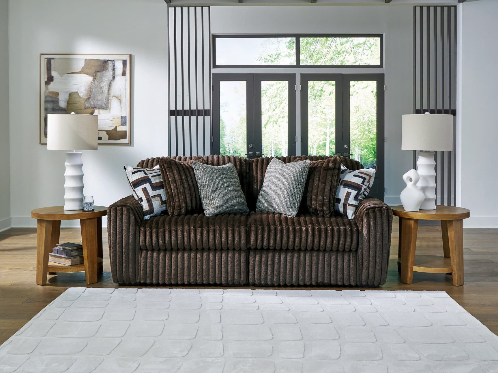 Midnight-Madness Chocolate 2-Piece Sectional Sofa sectional sofa main view