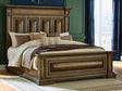Frantanna Brown King Panel Bed front view