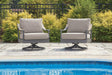 Ocean Gray outdoor sofa angled view