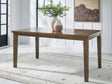 Urbinforte Light Brown Counter Height Dining Extension Table front view