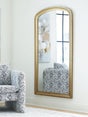 Fintan Gold Finish Floor Mirror front view