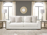 Hartside sofa front view showing frosted Next-Gen Nuvella chenille fabric