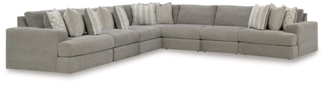 Avaliyah Ash Chenille 7-Piece Sectional sectional sofa main view