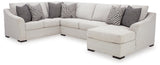 Koralynn Stone 3-Piece Sectional with Ottoman — product image 3