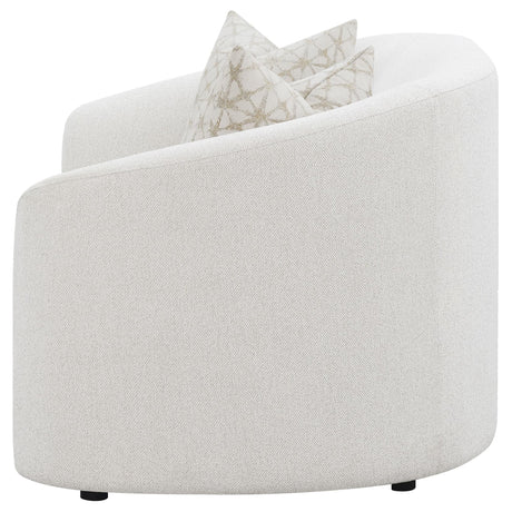 Rainn Boucle Upholstered Sloped Arm Loveseat Latte — product image 5